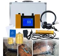 Ultrasonic Water Leak Geophone Sensor, Professional Underground Detector for Indoor Pipes with 4m Depth Detection