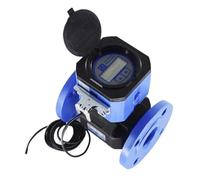 Ultrasonic Water Meter DN100 Add Pulse Output Battery Supply Flange Connection IP68 Digital Water Flow Meter