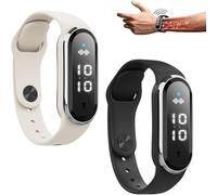 Ultrasonic Weightloss Smart Watch - Ultrasonic Body Shape Wristband, Sport Watch Smart Watch Electronic Smart Wristband, Adjustable Smart Lymph Silicone Sport Bracelet for Women and Men (2pcs)