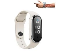 Ultrasonic Weightloss Smart Watch - Ultrasonic Body Shape Wristband, Sport Watch Smart Watch Electronic Smart Wristband, Adjustable Smart Lymph Silicone Sport Bracelet for Women and Men (white)
