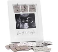Ultrasound Picture Frames W/ Free Digital Pregnancy Journal - Multi - Use Tiles for Pregnancy Countdown, Pregnancy Announcement, Gender Reveal | Love At First Sight Sonogram Frame | Expecting Mother