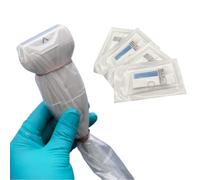 Ultrasound Probe Cover with Adhesive, Latex-Free Sterile Disposable Clear, Individual Packaging, 10/Bx, (5"x48")