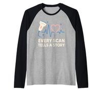 Ultrasound Tech Diagnostic Imaging Scan Specialist Raglan Baseball Tee