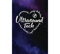 Ultrasound Tech Gifts - a Blank Lined Journal with Heart Words, Great for Showing Your Appreciation: Purple and Blue Universe design