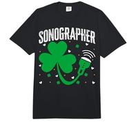 Ultrasound Tech Sonographer St Patricks Day Sonography Comfort Colors Adult Heavyweight T-Shirt