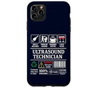 Ultrasound Technician Label Skills Sarcasm Coffee Wine Case for iPhone 11 Pro Max