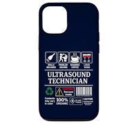 Ultrasound Technician Label Skills Sarcasm Coffee Wine Case for iPhone 12/12 Pro