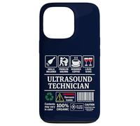Ultrasound Technician Label Skills Sarcasm Coffee Wine Case for iPhone 13 Pro