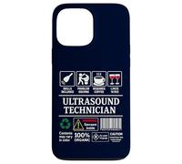 Ultrasound Technician Label Skills Sarcasm Coffee Wine Case for iPhone 13 Pro Max