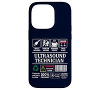 Ultrasound Technician Label Skills Sarcasm Coffee Wine Case for iPhone 14 Pro