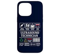 Ultrasound Technician Label Skills Sarcasm Coffee Wine Case for iPhone 14 Pro Max