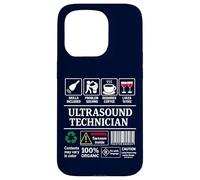 Ultrasound Technician Label Skills Sarcasm Coffee Wine Case for iPhone 15 Pro
