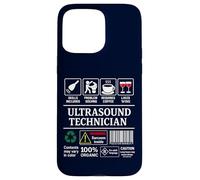 Ultrasound Technician Label Skills Sarcasm Coffee Wine Case for iPhone 15 Pro Max