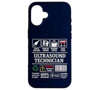 Ultrasound Technician Label Skills Sarcasm Coffee Wine Case for iPhone 16