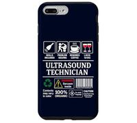 Ultrasound Technician Label Skills Sarcasm Coffee Wine Case for iPhone 7 Plus/8 Plus