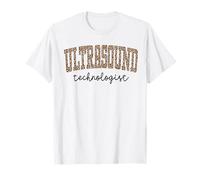 Ultrasound Technologist Rad Tech Healthcare Leopard Print T-Shirt