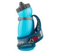 Ultraspire Iso Versa 2.0 Blue Grey Runners Water Bottle Handheld with Hand-strap