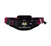 UltrAspire Lumen Collection Waist Light Belt - 800 Solstice Black/Red | Lightweight & IPX7 Waterproof Water Resistant, Red, 26” - 38”, Lumen 800 Solstice