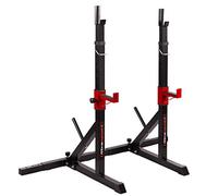 Ultrasport Barbell Rack, Barbell Stand Made of Powder-Coated Steel, Max. Load 200 kg, Barbell Rack, Barbell Accessories, Barbell Rack with Weight Rack, Rack for Weights, Small Power Rack, Adjustable