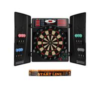 Ultrasport Electric Dartboard, With And Without Doors, Dart Machine For up to 16 Players, Including Throw Line, 12 Darts And 100 Soft Tips
