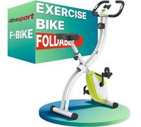 Ultrasport F-Bike Folding Exercise Bike 286 lbs Capacity, Extra Silent with Relax Foam Seat I Exercise Bikes for Home Use, Exercise Bike Foldable, Indoor Bike (Green)
