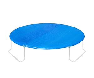 Ultrasport trampoline cover, perfect fit for trampoline size 305 cm, easy to use with safe construction, UV and weather-resistant, robust, waterproof and stable, strong PVC film, colour: blue