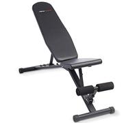 Ultrasport weight bench, multifunctional, foldable, flat bench, sit-up bench, 18-way adjustable, water-repellent, fit, abdominal trainer, load capacity up to 500 kg