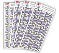 UltraStick™ Colour Waterproof Clothing and Property Labels: Simply Peel and Stick Washing Machine & Dishwasher Proof (Pack of 80, Royal)