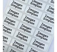 UltraStick Waterproof Printed Name Labels for Lunch Boxes, Water Bottles, Baby Bottles, tins, Stationery. The Tags Will Also Stick to Clothing Labels. Quantity 30