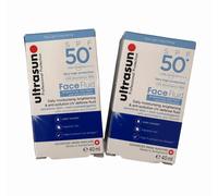 Ultrasun | Face Fluid | Brightening, AntiSpot, AntiPollution | SPF50+ | 2 X 40ml