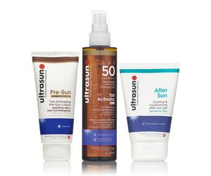 Ultrasun Happy Summer 3 Piece Tan Activator Collection & Bag