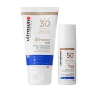 Ultrasun Tinted Face SPF 50+ & Glimmer SPF 30 Kit