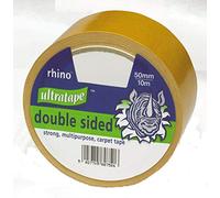 Ultratape 5 X 50mmx10m ROLL DOUBLE SIDED ADHESIVE PVC CARPET TAPE NEW