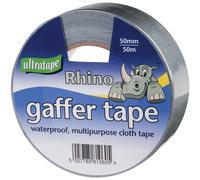 Ultratape 50mm x 50m Rhino Silver Cloth Gaffer Tape