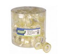 Ultratape Clear Mini Sellotape Roll Tub (75 Rolls) Clear (One Size)