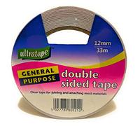Ultratape Double Sided Tape 12mm x 33m Genuine Single/Double/Triple Roll Packs (1)