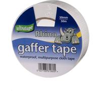 Ultratape Multipurpose Rhino Gaffer Cloth Tape 50mm X 50M White