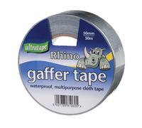 Ultratape Rhino 50M Gaffer Cloth Tape 50mm Silver One Colour (One Size)
