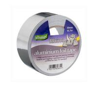 Ultratape Rhino Aluminium Silver Grey Foil Tape-50mm X 45.7M