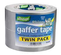 Ultratape Rhino Gaffer Tape - Twin Pack - Silver