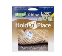 Ultratape Rhino Hold 'n' Place ( Pack Contains 4 X 75mm X 75mm Slip Resistant Tabs), Ideal For Rugs & Mats, 12/ 120