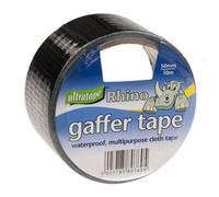 Ultratape Rhino Waterproof Gaffer Cloth Tape (Pack Of 6) Black (One Size)
