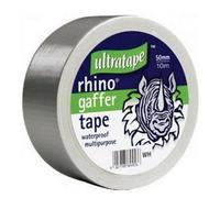 Ultratape Rhino Waterproof Gaffer Cloth Tape (Pack Of 6) Silver (One Size)
