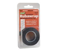 Ultratape Rubawrap Waterproof Self-Amalgamating Tape 25mm X 5M Black One Colour (One Size)