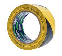 Ultratape Striped Hazard Tape Black/yellow (33M X 50mm)