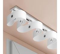 UltraThin Aluminium Curt k System with Tape Set S We Ripple Fold k 330/10.8ft Champagne Color for Smooth Drapery Solutions