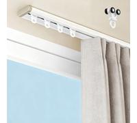 UltraThin Aluminum Curtain Rail TrackSilent Ceiling Curtain Rod for Bedrooms Living Rooms Hospitals & Balconies3.4m/11ft Invisible Divider Solution
