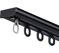 UltraThin Curtain Ceiling Rail for Inward Opening Complete with Rollers & End Caps A2200Cm (2 x 100Cm) Perfect for Modern Home Décor