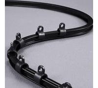 UltraThin Flexible Curtain Track System for Bunk Beds Campers Closets Black 244cm (9ft) Perfect for SpaceSaving & Stylish Home Decor