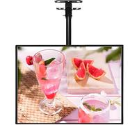 Ultrathin Frame LED Light Box,LED Backlit Menu Board,Illuminated Poster Display,Ultra Slim Snap Frame LED Light Box, Wall Mounted Billboard,Horizontal-50×70cm
